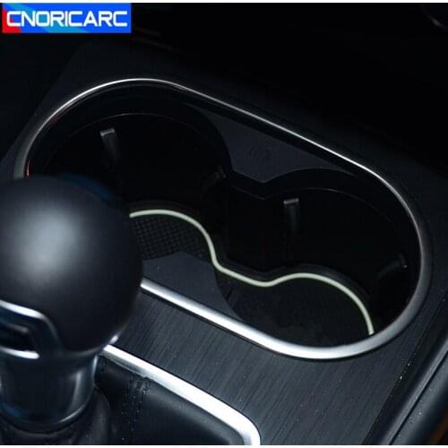 Car Center Console Water Cup Holder Decoration Frame Trim Sticker For Audi A3 V8 2013-19 Interior Auto Accessories Strips