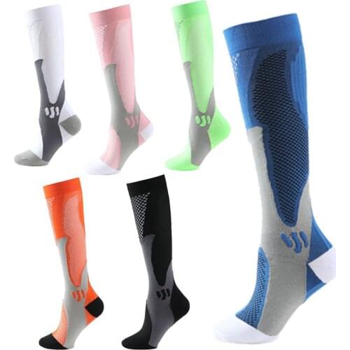 Running Stockings Compression Socks Men Women 20-30 mmhg Sport Fitness Sock for Marathon Cycling Football Anti Fatigue Varicose