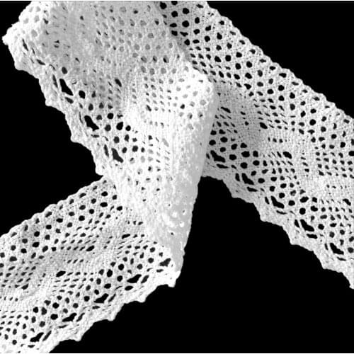 2 meters White Sew Lace Ribbon Trim Guipure 60mm width Craft Decoration Scrapbooking Embroidery 7LS61-3