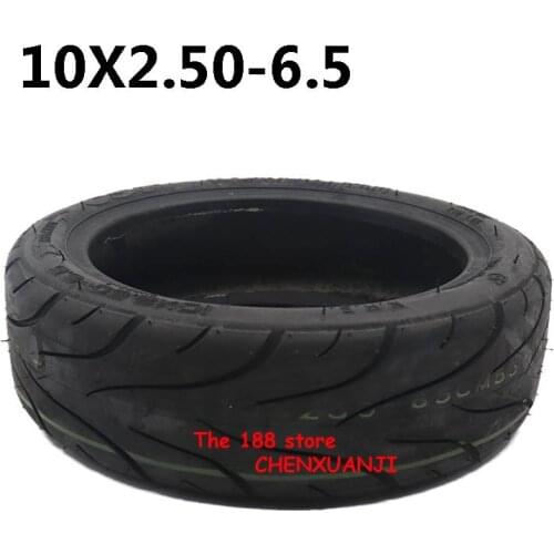 CST 10x2.50-6.5 Tubeless Tire 10*2.50-6.5 for 10 Inches Electric Scooter 36V 48V Motor Hub Front or Rear Wheel Vacuum Tyres