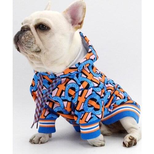British fashion brand Dog Clothes Cotton Hoodies Clothes for Small medium dogs Costumes Coat For Cat French Bulldog Chihuahua
