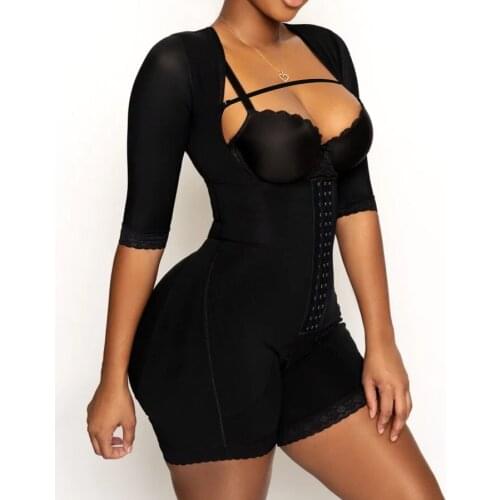 One-Piece Waist Slimming Breastless Bodysuit Shimmer Postpartum Body Shaping Breastless Breathable Breasted