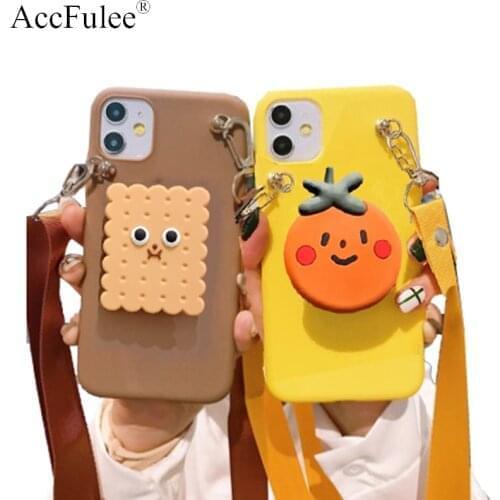 Cartoon Fruit Strawberry Holder Case for Samsung Galaxy A01 A02S A12 A21 A31 A32 A41 A42 A51 A52 A72 A81 A91 Animals Stand Cover