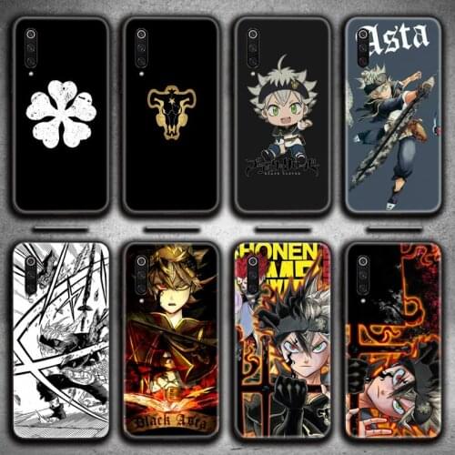 Black Clover Anime Asta Phone Case for Xiaomi Mi Note 10 Lite Mi 9T Pro xiaomi 10 CC9 9SE
