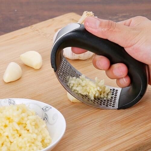 Stainless Steel Garlic Masher Ring Garlic Press Ginger Grinder Kitchen Gadgets Kitchen Accessories Cooking Tools