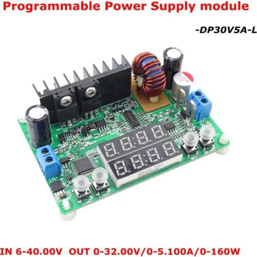 DP30V5A-L Constant Current Voltage Step-down Programmable Power Supply Buck Module Voltage Converter LED Display Controller