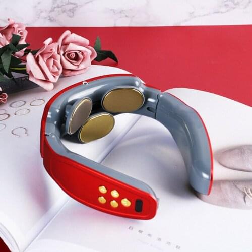 Electric Neck Massager Magnetic Pulse 3D Massage Neck Pain Relief Rechargeable Cervical Massager Relaxation Health Care Product