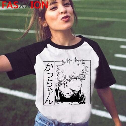 Boku No Hero Academia Himiko Toga clothes t-shirt male couple clothes streetwear white t shirt summer top harajuku kawaii