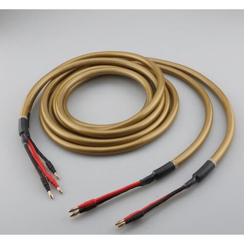 Hi End Hexlink Gold Five Hi Fi Speaker cable pair 2,5m