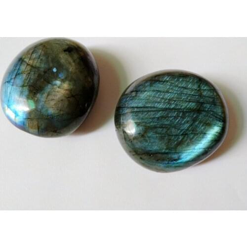 Labradorite Palm Stone Slab-Chakra Stone-Wire Wrapping - Reiki Healing Crystal stone Approx 2" {Single Pack