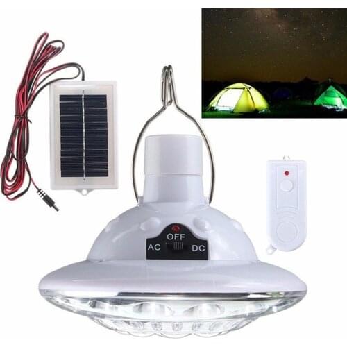 22LED Solar Lamps Camping Solar Energy Remote Control AC/DC Switch Outdoors LED Solar Light White Lamp