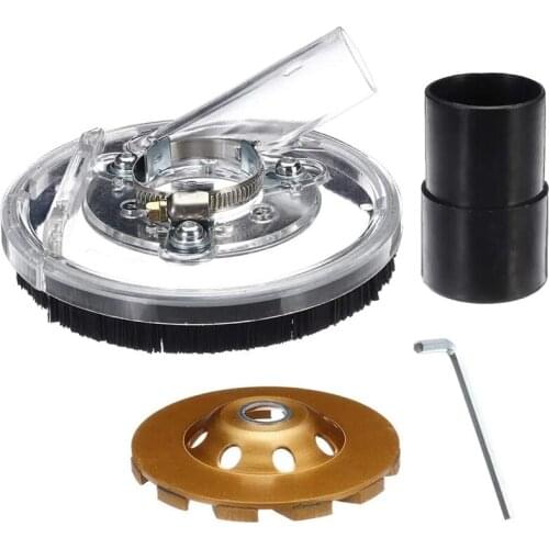 HOT-for 4inch/5inch Angle Grinder, with 4inch Turbo Diamond Grinding Wheel, Dust Collector for Glass Fiber Stone Grinder