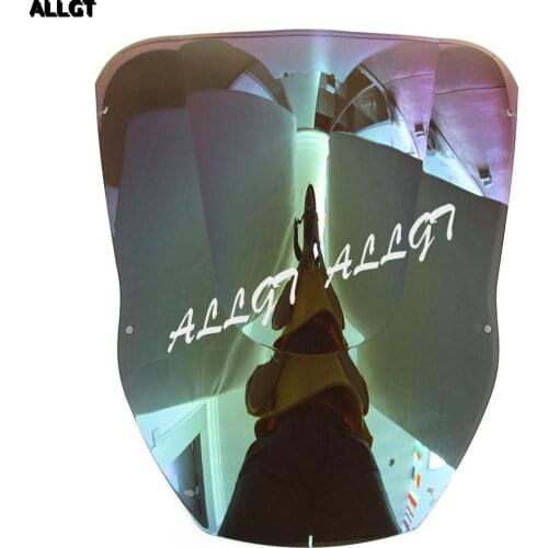 ALLGT Motorcycle Front Windshield 1pc Windscreen for Kawasaki Ninja ZX12R 2000 2001