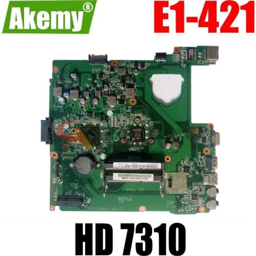 AKEMY NBM0Z11004 DA0ZQZMB6C1 Laptop PC Motherboard ddr3 for acer aspire E1-421 onboard cpu Mainboard HD 7310