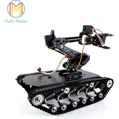 7 dof vehicle-mounted TS006 mechanical arm with CL-4 aluminum alloy claw and 7pcs High torque servo for robot DIY,study project