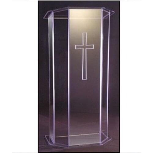 Plexiglass material acrylic podium lectern decoration table furniture