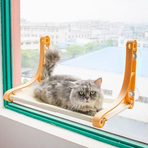 Plastic Pet Hanging Beds Bearing 22.5kg Cat Sunny Window Seat Mount House Comfort Hammock Pet Supplies