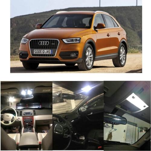 10x LED interior lighting complete set For Audi Q3 8UB 8UG reading light rear lights error free