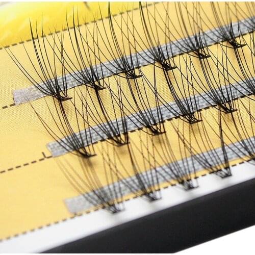 Makeup 60 cluster/box Individual eyelashes,0.07/0.1thick cluster eyelash extension,3D lashes natural false eyelashes wholesale
