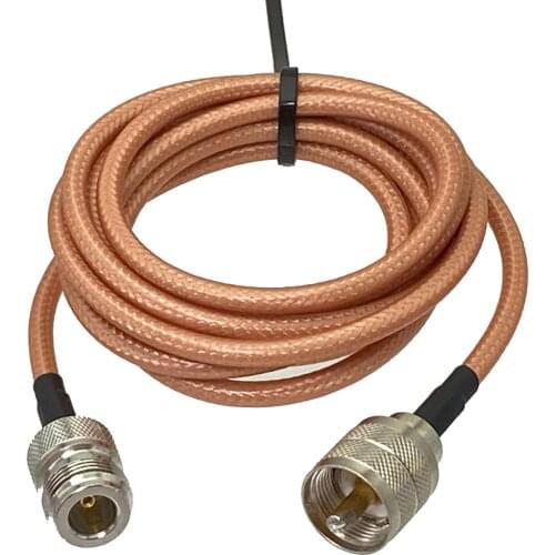 RG142 N Female Jack to UHF PL259 Male Plug Straight RF Jumper pigtail Cable 4inch~10FT