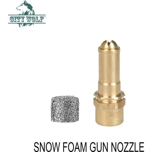 Self-service car washer nozzle total brass foam nozzle high pressure spray foam gun accessory City Wolf car cleaning tool