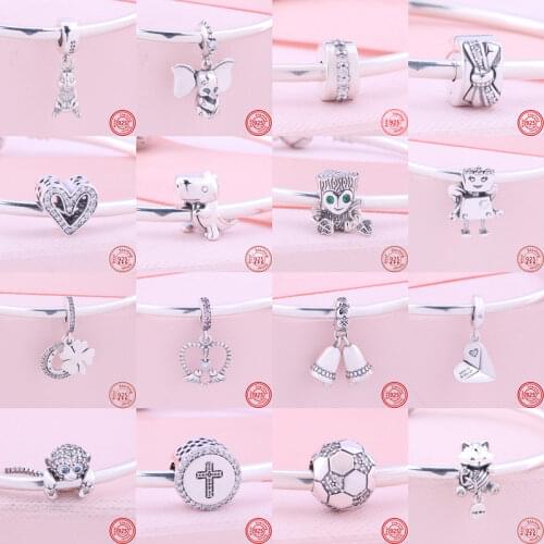 Infinite Shine Sweet Family Beads Fit Pandora Original Charms Bracelets Pendant Trinket Jewelry Women DIY Making 925 Silver Gift