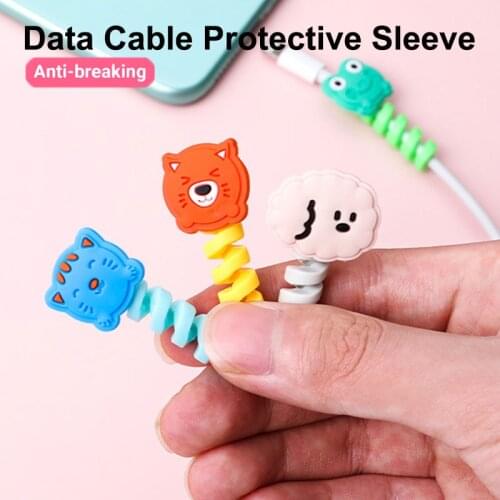 Cable Protector Cover Charger Data Cable Bracket Earphone Protector Cable Covering Line Cable Holder Cable Organizer Management