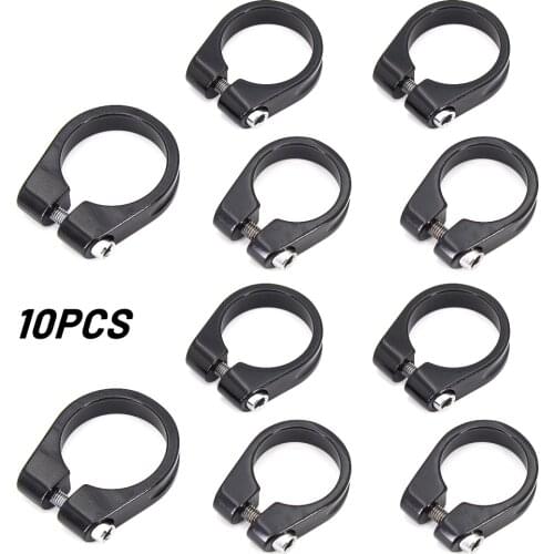 Bicycle Seatpost Clamp 28.6/31.8/34.9mm Aluminum Alloy Seat Tube Clamp MTB Bike Seat Tube Clip Bike Parts Bike Saddle Seat Clamp