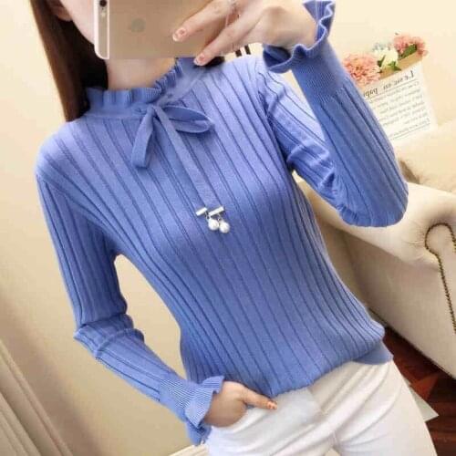 Women Sweater casual solid turtleneck female pullover full sleeve warm soft spring autumn winter knitted ZZ0071
