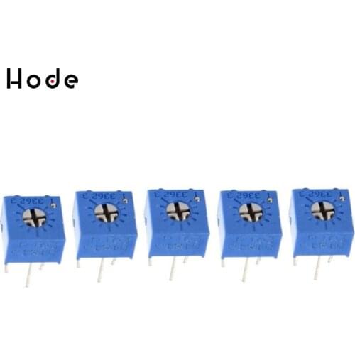 10Pcs 3362P-103 3362P 10K ohm High Precision Variable Resistor Potentiometer Top