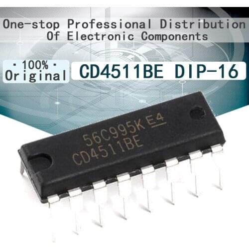 10/Pcs New Original CD4511BE CD4511 DIP-16 CMOS7 segment LED latch decoder driver