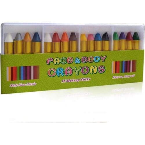 16 Colors Painted Face Crayons Children Face Body Painting Makeup Crayons 97BC