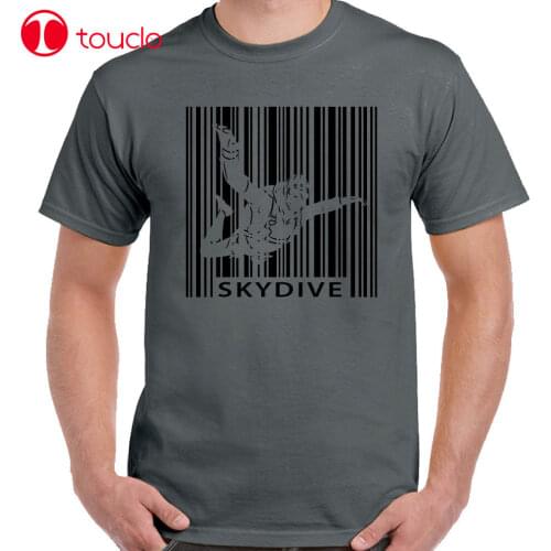 2020 100% Cotton Fallschirmspringen Barcode Herren Lustiges T-Shirt Skydive Skydiver Gratis Fall Hoodies