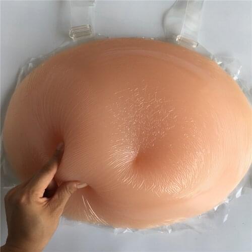 2500g 7~8 months fake pregnant belly self-adhesive silicone belly for false pregnancy invisible soft stable