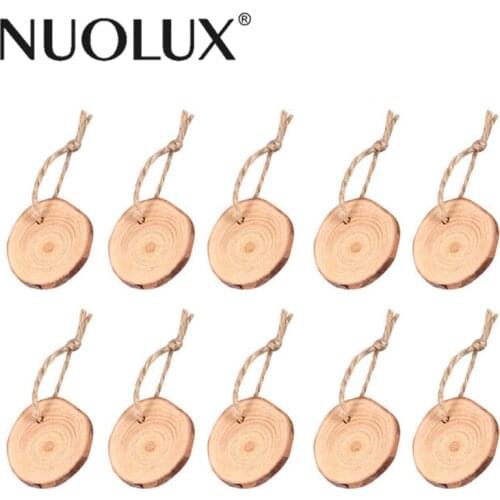 50pcs Wood Disks Crafts Log Slices Discs Cutout Circle Round Large For Paint Wedding DIY Decoration With 10M Twine