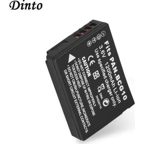DINTO 1200mAh DMW-BCG10 DMWBCG10 DMW BCG10 BCG10E Camera Battery for Panasonic Lumix DMC-3D1 DMC-TZ7 DMC-TZ8 DMC-TZ10 DMC-TZ18
