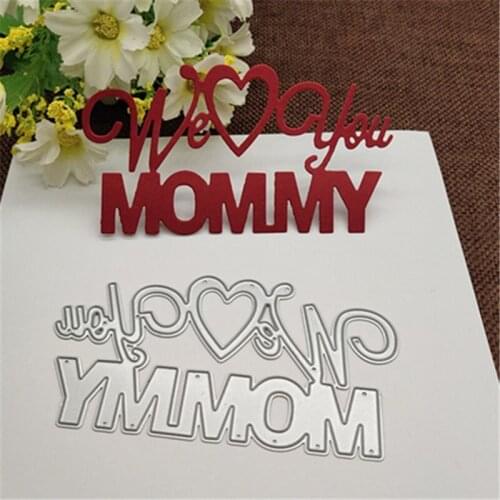 Blessing for mothers day Metal Cutting Dies Stencils for DIY Scrapbooking/photo album Decorative Embossing DIY Paper