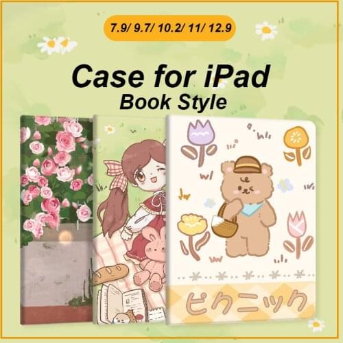 Case for iPad Pro Air 2 Case for iPad Air 4 3 Pro 12 9 10.5 11 2020 2021 7th 8 Generation Smart Cover Mini 5 4