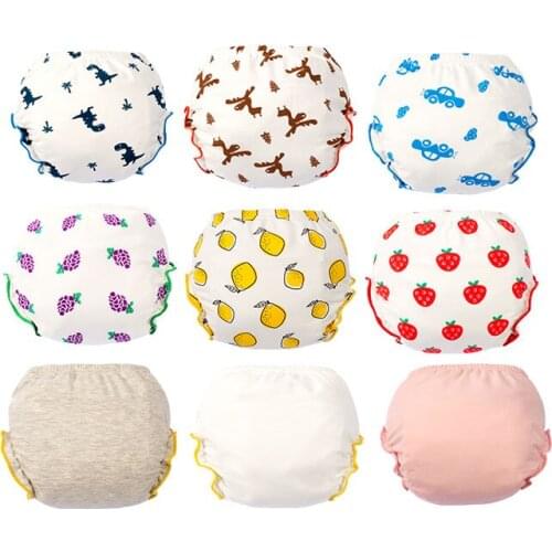 New Mesh Breathable Baby Potty Training Pants Pee Learning Nappies for Boy Girl Thick Underwears Briefs Infant Clothing Diapers