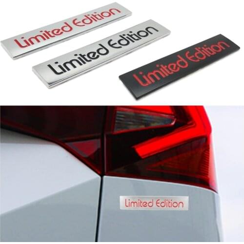 Car Stickers Emblem Metal Limited Edition Logo Styling For Volkswagen Polo Jetta Golf 5 Passat B6 Sportsvan C-TREK Sharan Lavida