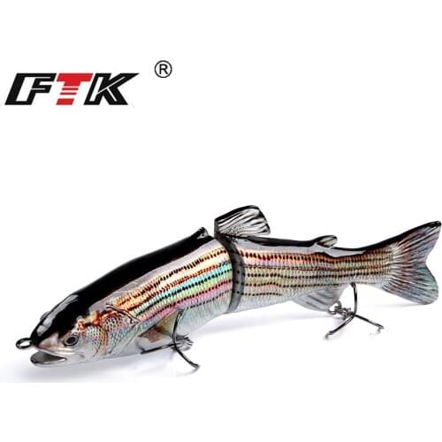 FTK 1pc Fishing Lure 185mm 65g 2 Segments Jointed lure Sinking Fishing Hard Lure Swimbait Crankbait Wobblers Bass Fishing Baits