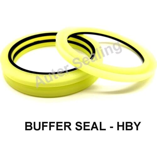20pcs a lot HBY Rod ID=10-95mm UCup Hydraulic rod U-ring single acting seal symmetrical polyurethane PU+PA buffer seals PU+NYLON