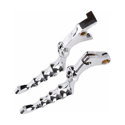 Chrome Skull Zombie Brake Clutch Levers For Honda Shadow VT 600 750 1300 1100 CB