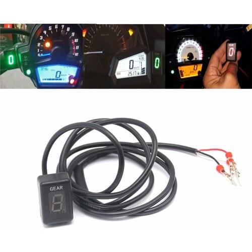 Motorcycle 1-6 Level Ecu Plug Mount Speed Gear Display Indicator For Kawasaki KLE650 Z300 Z250 Z250SL Z750 Z 300 250 250SL 750