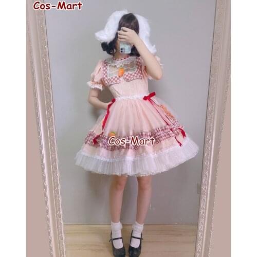Hot Game Touhou Project Tewi Inaba Cosplay Costume Fashion Gorgeous Pink Formal Dress Activity Party Role Play Clothing S-L