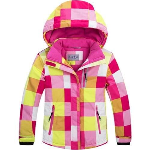 Kids Children Ski Jacket Snowboarding Jacket Waterproof Windproof Ski Jacket for Boys or Girls Winter Warm Coat Outdoor Wear