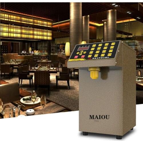 Best Price 16 Keys Electric Pearl Milk liquid Sugar Tea Dispensing Fructose Dispenser Machine For Sale