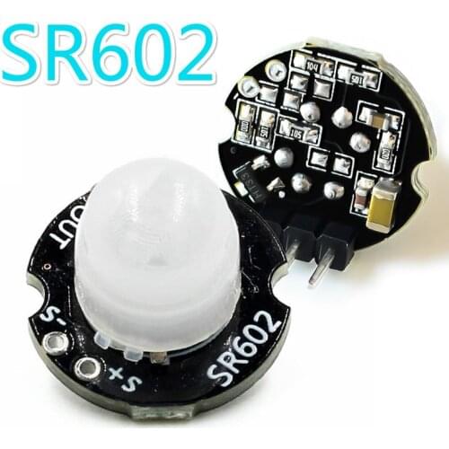 Mini Motion Sensor Detector Module SR602 Pyroelectric Infrared PIR Kit Sensory Switch Bracket For Arduino Diy With Lens TXTB1