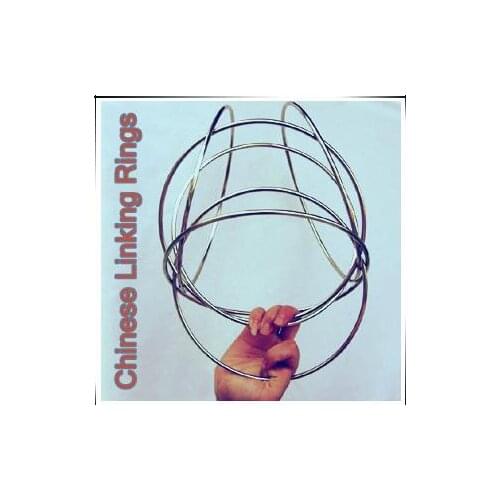 Traditional Chinese Linking Rings 6 Set (Magnetic Lock 12") - Magic Trick,Stage Magic,Comedy,Illusion,Magic Props,Magia Toys
