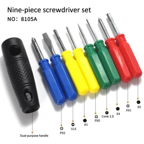 9PCS Set Insulated Screwdriver Set Magnetic Screw Driver Phillips Slotted TORX HEX Handle Home Appliance Repair Hand Tools Kit